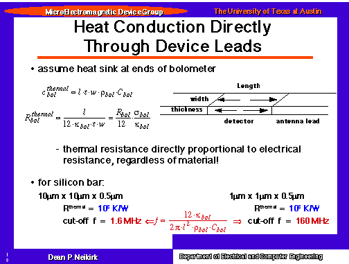 Heat Conduction Directly Through Device Leads