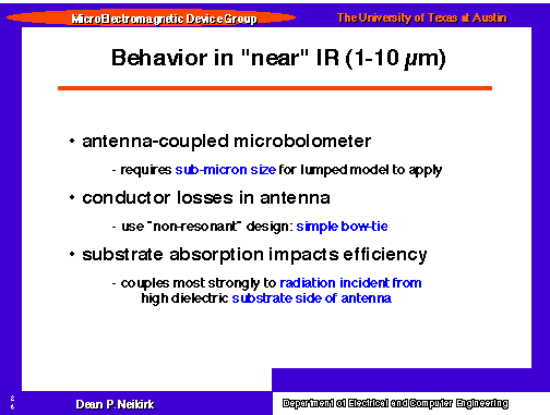 Behavior in near IR (1-10 microns)