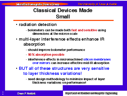 Classical Devices Made Small